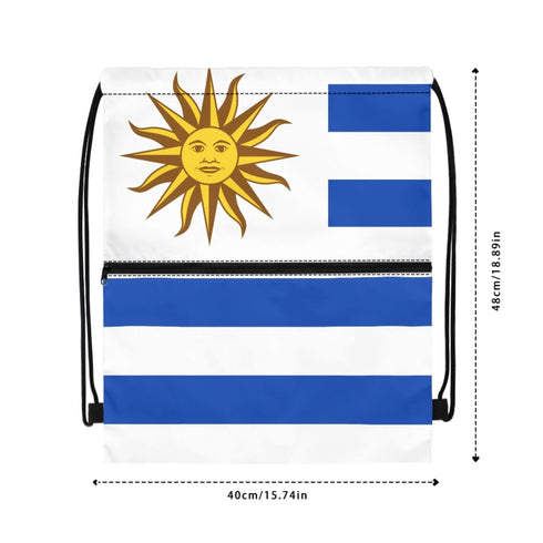 Uruguay Drawstring Zipper Bag Backpacks Uruguay